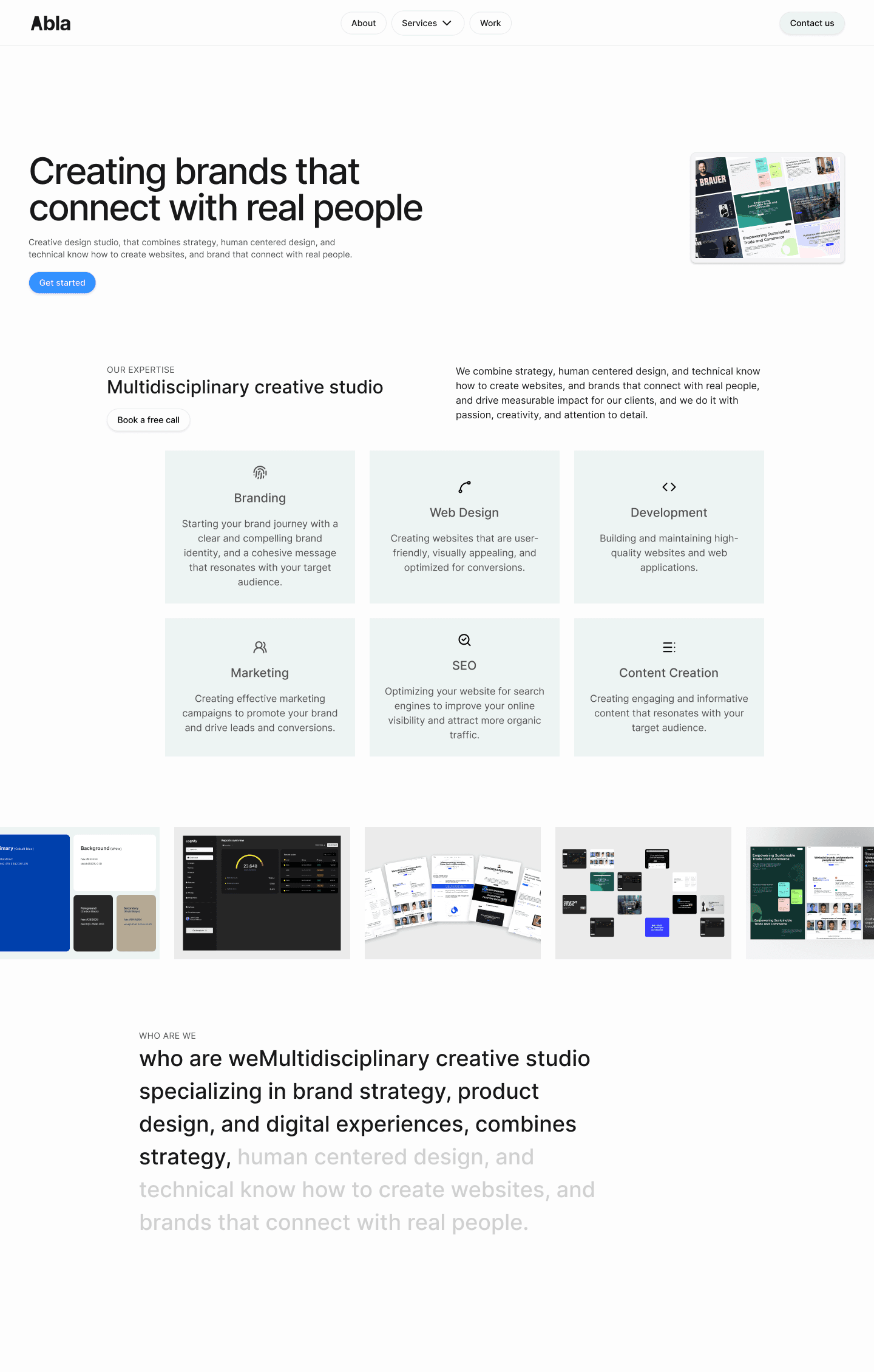 abla studio template